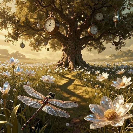 Surreal Dragonfly's Dreamscape