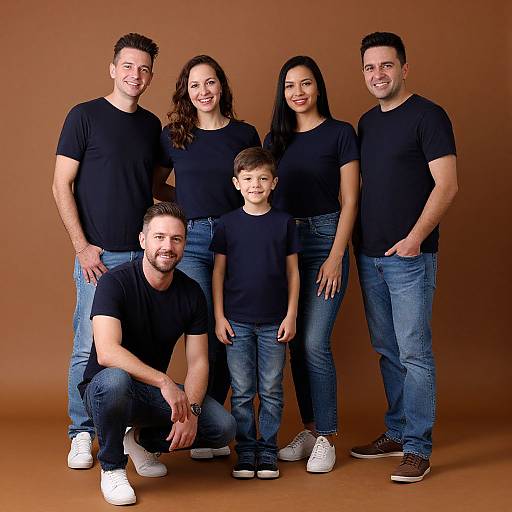 Cozy Band Family Portrait