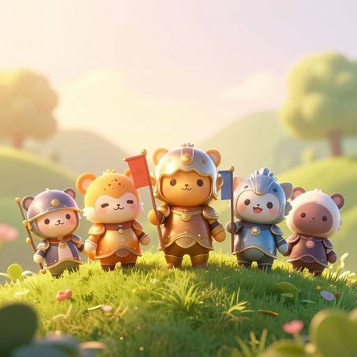 Charming Cutewarriors at Sunrise