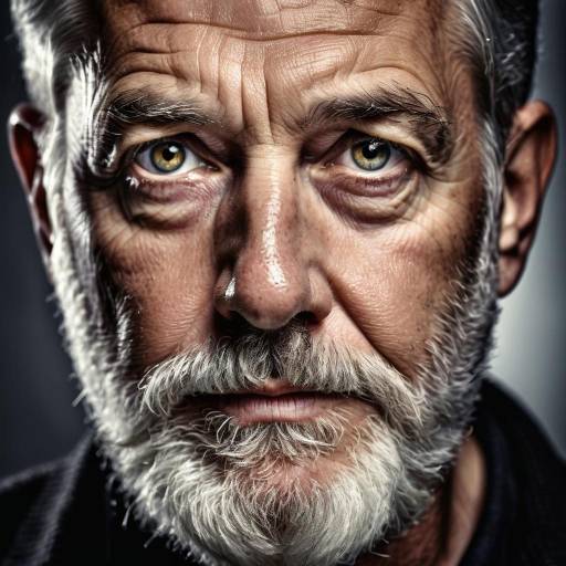 Hyper-Realistic Portrait of Mature Man