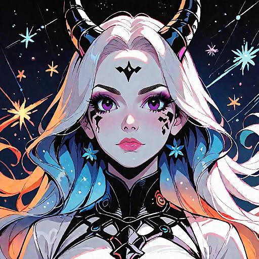 Astral Goddess in Starry Gown