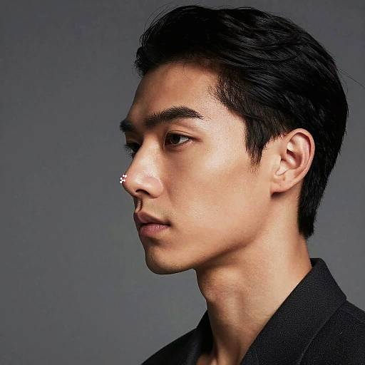 Modern Fashion Model with Aristocratic Nose