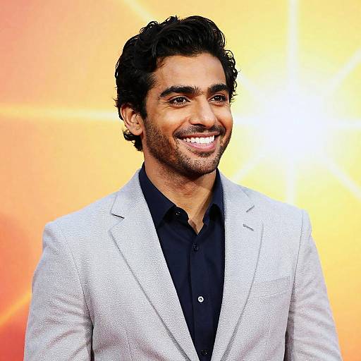 Warm Portrait of a Smiling Man