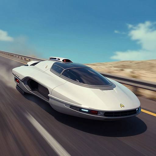 Futuristic Highway Vehicle Inspired by USS Voyager