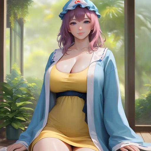 Saigyouji Yuyuko in Botanical Greenhouse