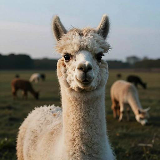 Shocked Royalcore Pop Alpaca Blue-Hour Cinematic Portrait