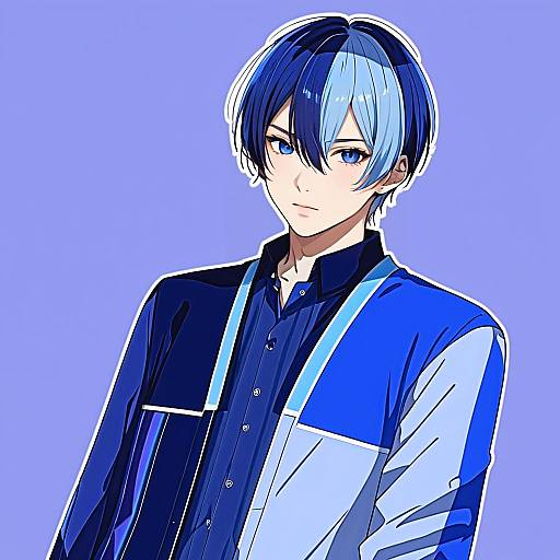 Illustration of Aoyagi touya, project sekai in the style of Daiaru