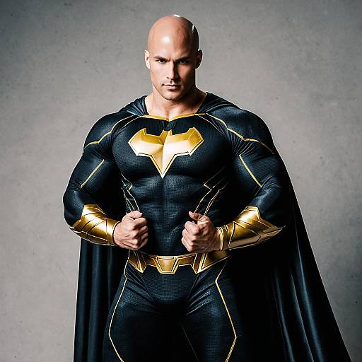 Realistic Black Adam Superhero Costume Design