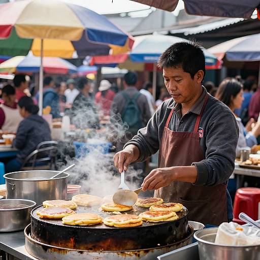 Street Vendor Selling Terupancake