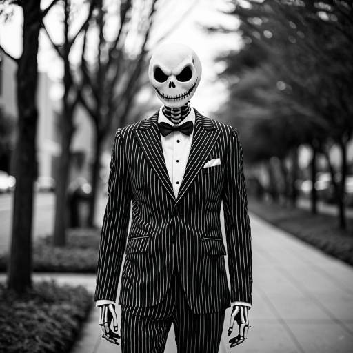 Stylish Jack Skellington Cosplay Outfit