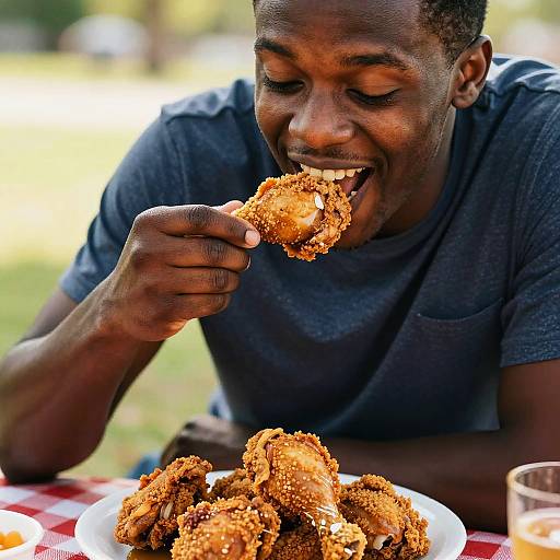 Joyful Picnic with Crispy Chicken