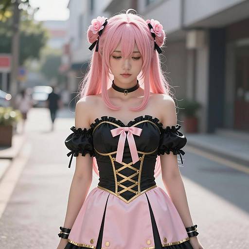 Photorealistic Cosplay of Luka with Pink Hair
