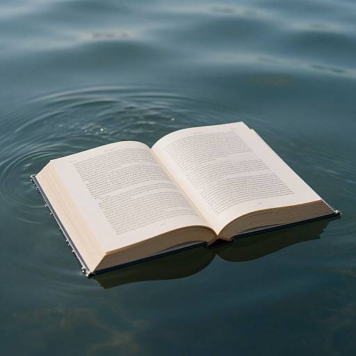 Floating Book on Ocean Waves
