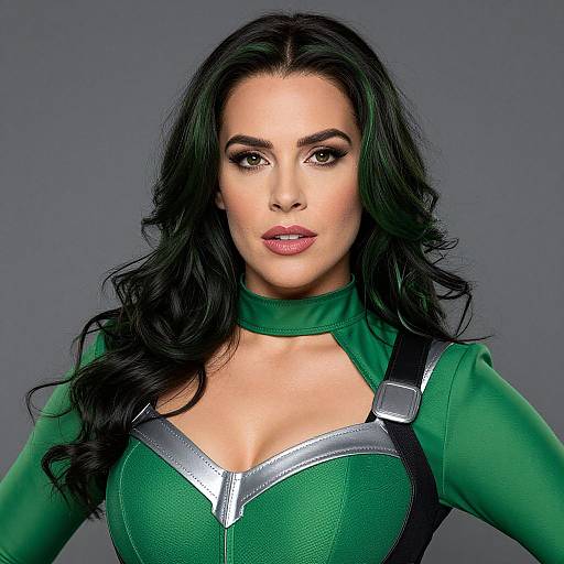 Close-Up She Hulk Costume Pose