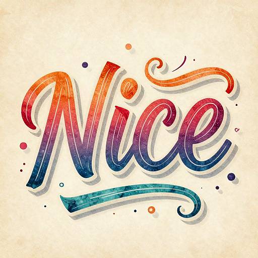 Vibrant digital illustration of the word 