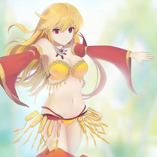 Illustration of Gypsy (ragnarok online), ragnarok online in the style of Damda