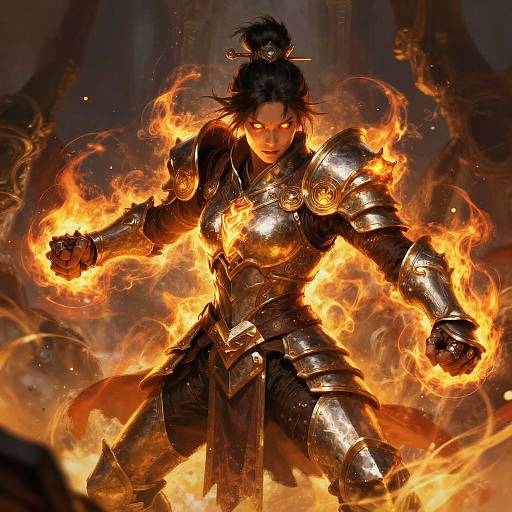 Fiery Enfada Mythical Warrior