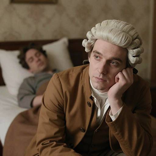 Elegant Encounter with Historical Figures