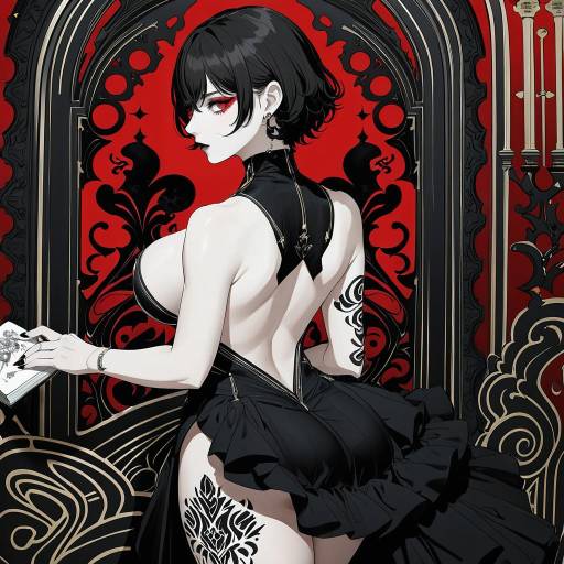 Gothic Persona 5 Character Pose