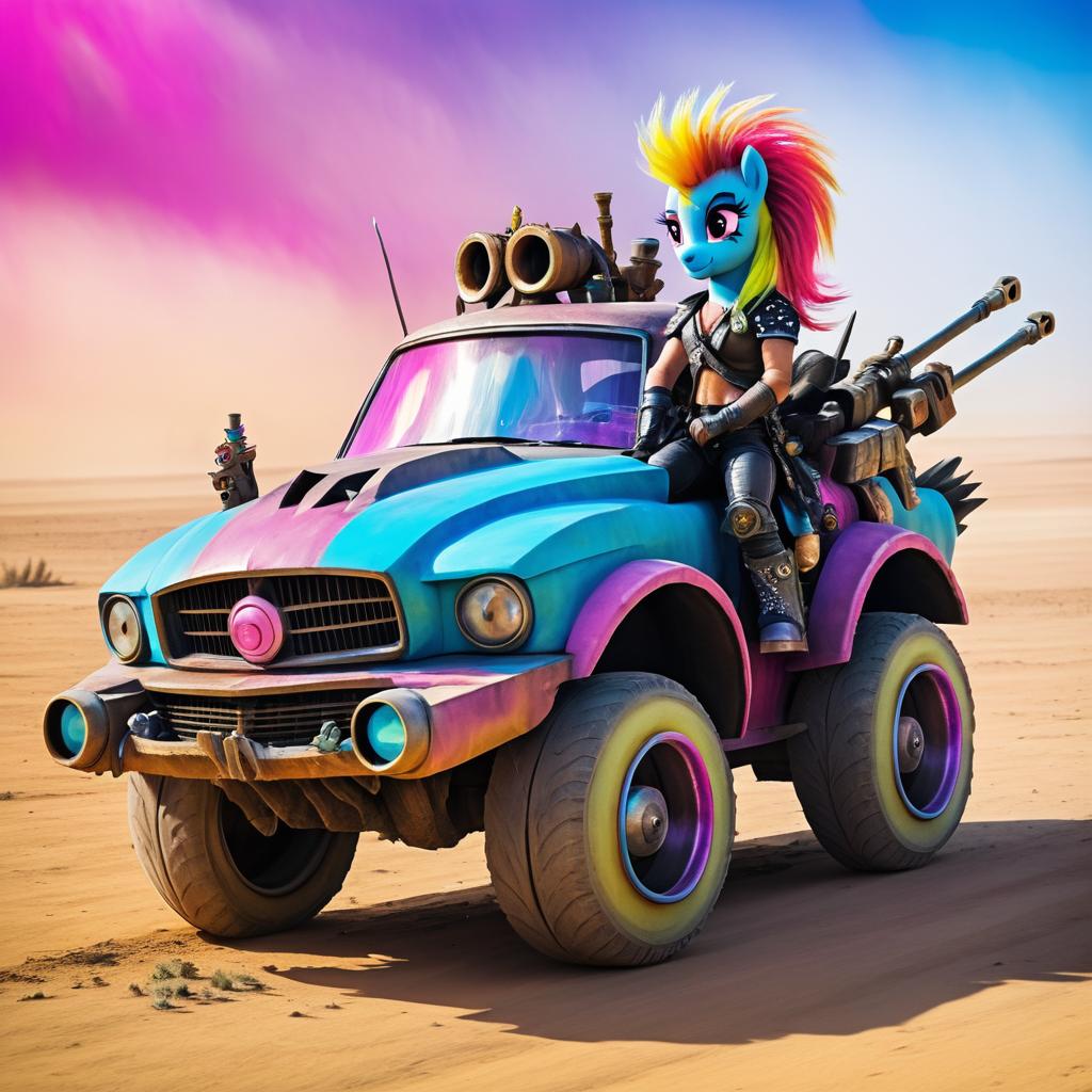 Whimsical Wasteland: Ponies Meet Mad Max