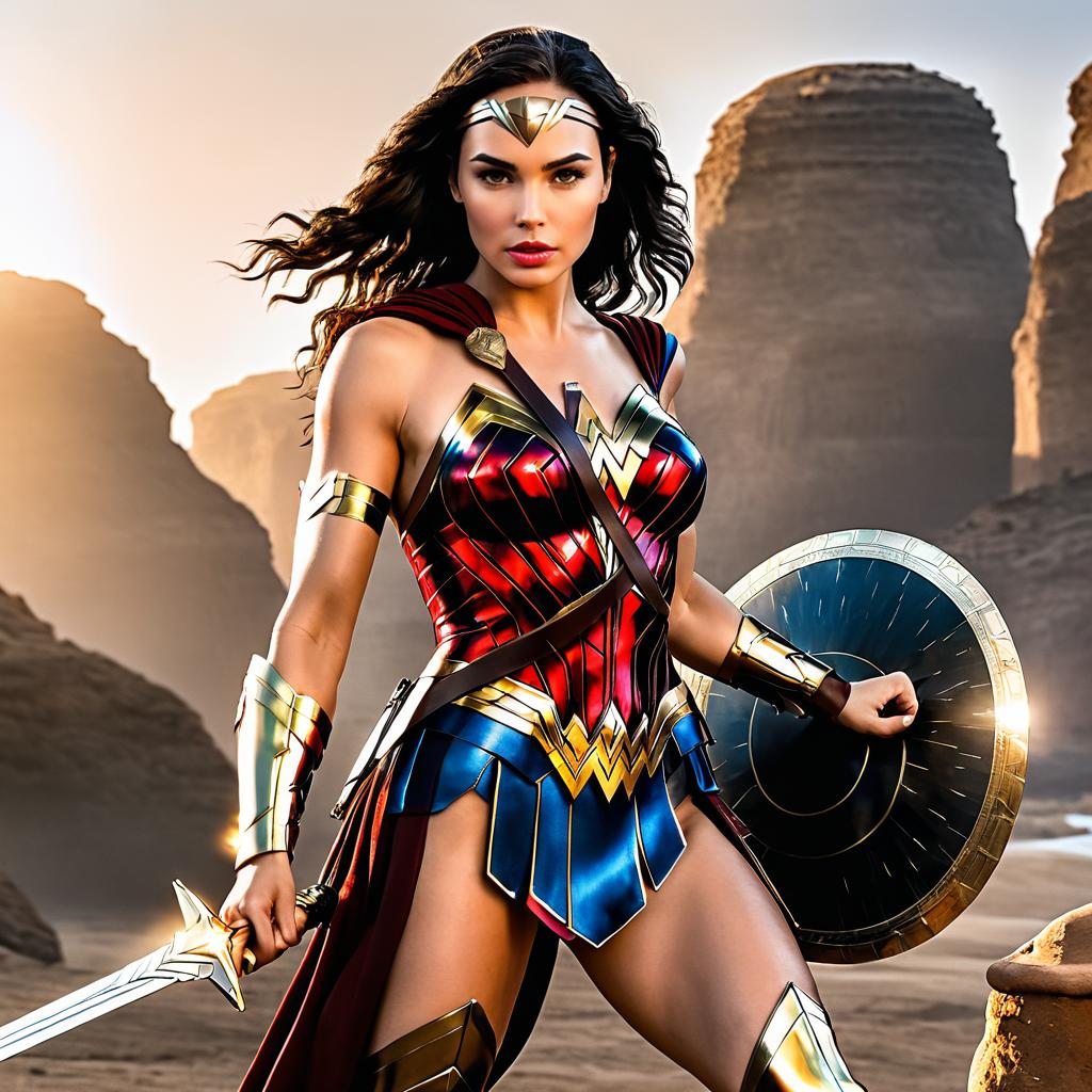 Gal Gadot as Wonder Woman in 8K