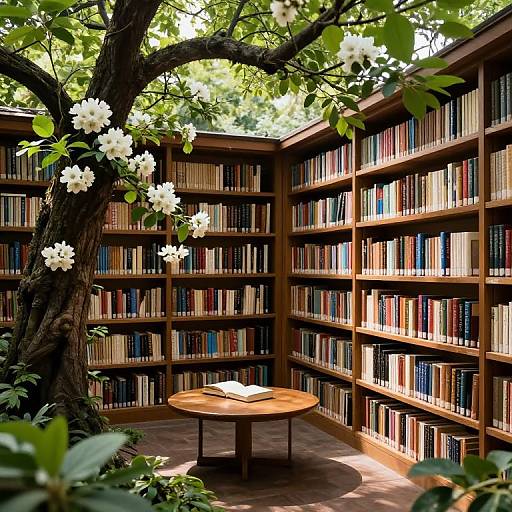 Enchanted Library of Growth and Wisdom