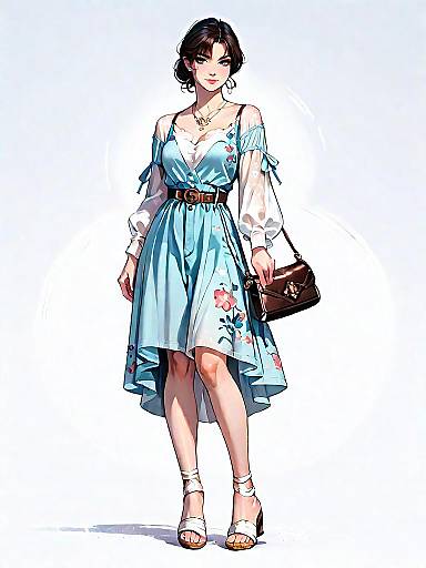 Stylish Woman in Chic Casual Outfit