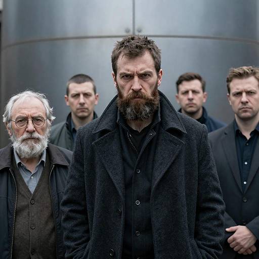 Portrait of a Rugged Bearded Man