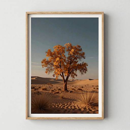 Autumn Desert Rustic Poster Design