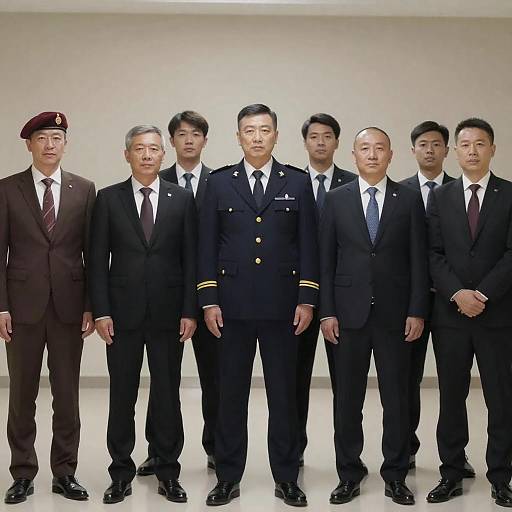 Seven Men in Formal Suits Photo