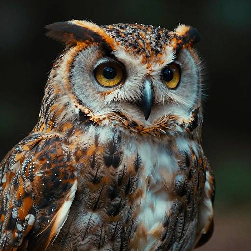 Determined Alien Owl Priestess Portrait