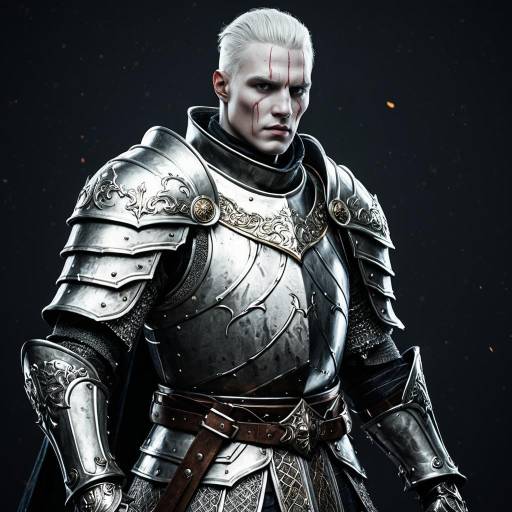 Undead Knight in Ornate Silver Armor