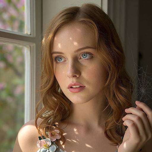 Sunlit Portrait of Enigmatic Woman