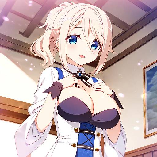 Illustration of Aoyama blue mountain, gochuumon wa usagi desu ka? in the style of Totokichi