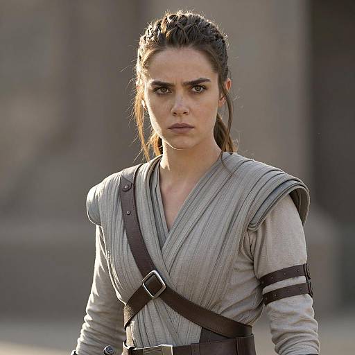 Serious Woman in Sci-Fi Costume