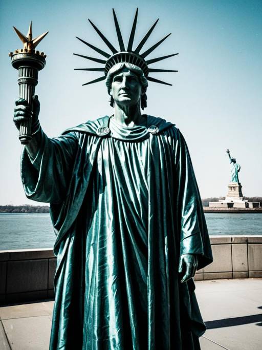 Man in Statue of Liberty Costume