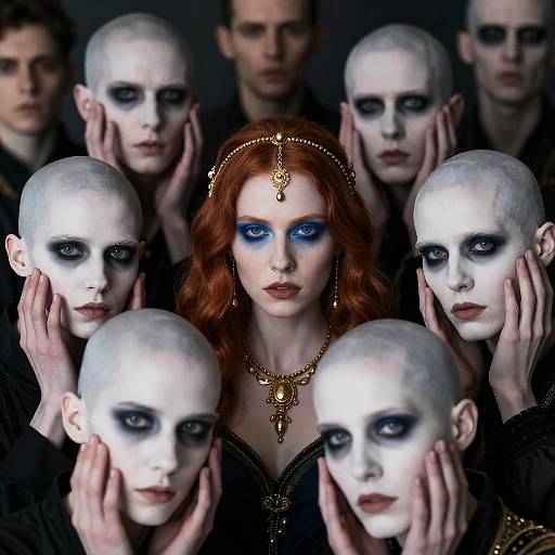 Intense Expressions in a Darkened Scene