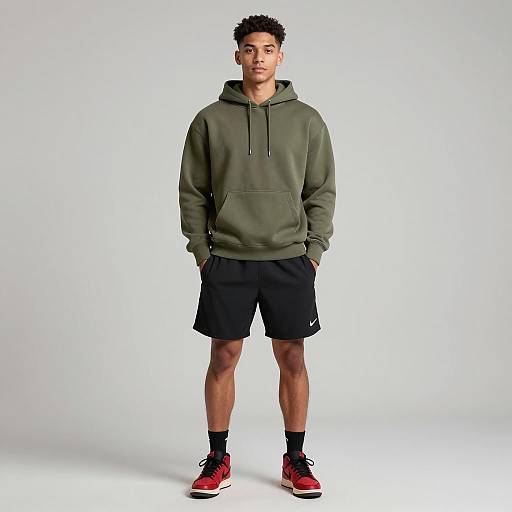 Casual Gym Attire Full-Body Portrait