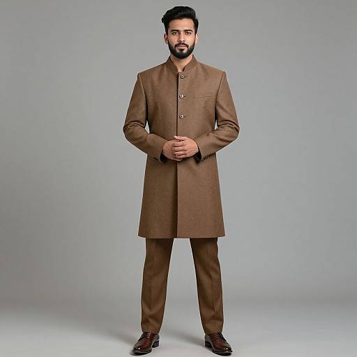Indian Groom in Coat and Pants