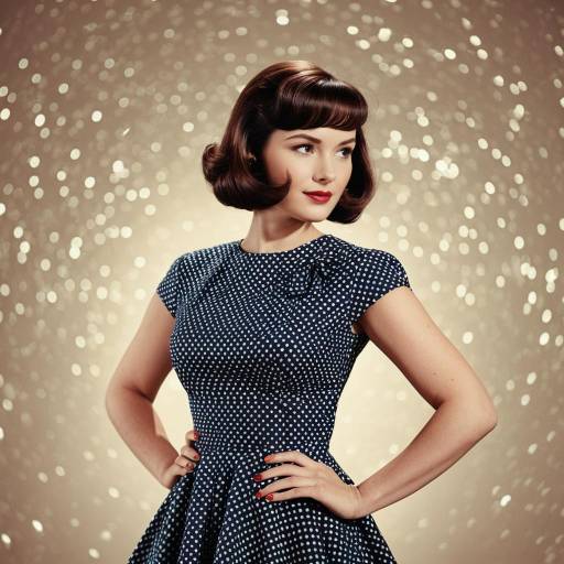 Elegant 1950s Vintage Dress with Bokeh