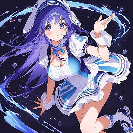 Illustration of Arin, pangya in the style of Booota