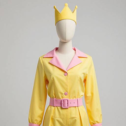 Mannequin in Yellow Outfit with Crown