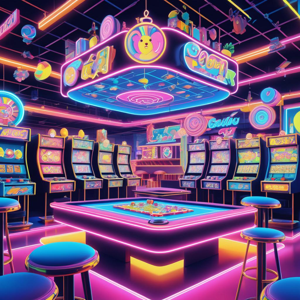 Playful 90s Casino Adventure with Animals