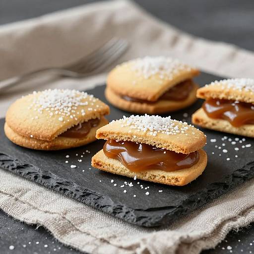 Artisanal Alfajores on Slate Board