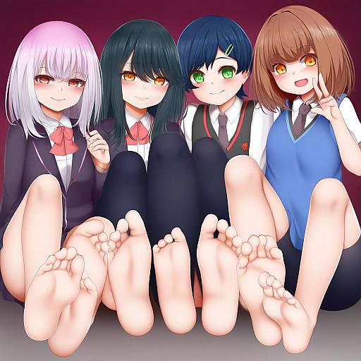 Illustration of Asanaka yomogi, gridman universe in the style of Mapar