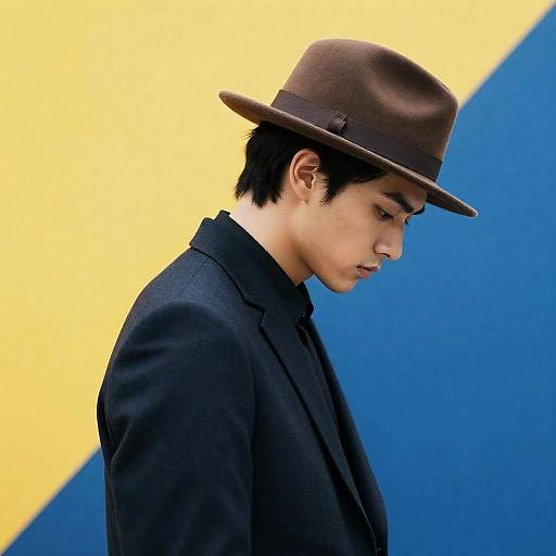 Profile Portrait of a Young Man