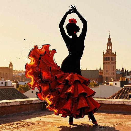 Fiery Flamenco on Seville Rooftop