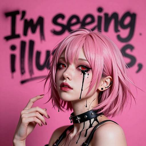 Hyper-Realistic Punk Japanese Girl