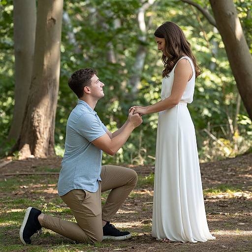 Heartfelt Forest Proposal Moment