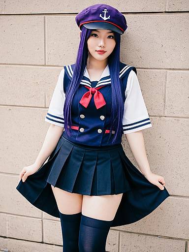Lifestyle costume photo of Akatsuki kai ni (kancolle). Cosplay clothes